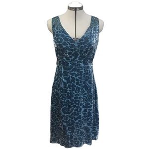$188 Moulinette Soeurs Anthropologie Matilija Velvet Silk Dress 6 S Small Party